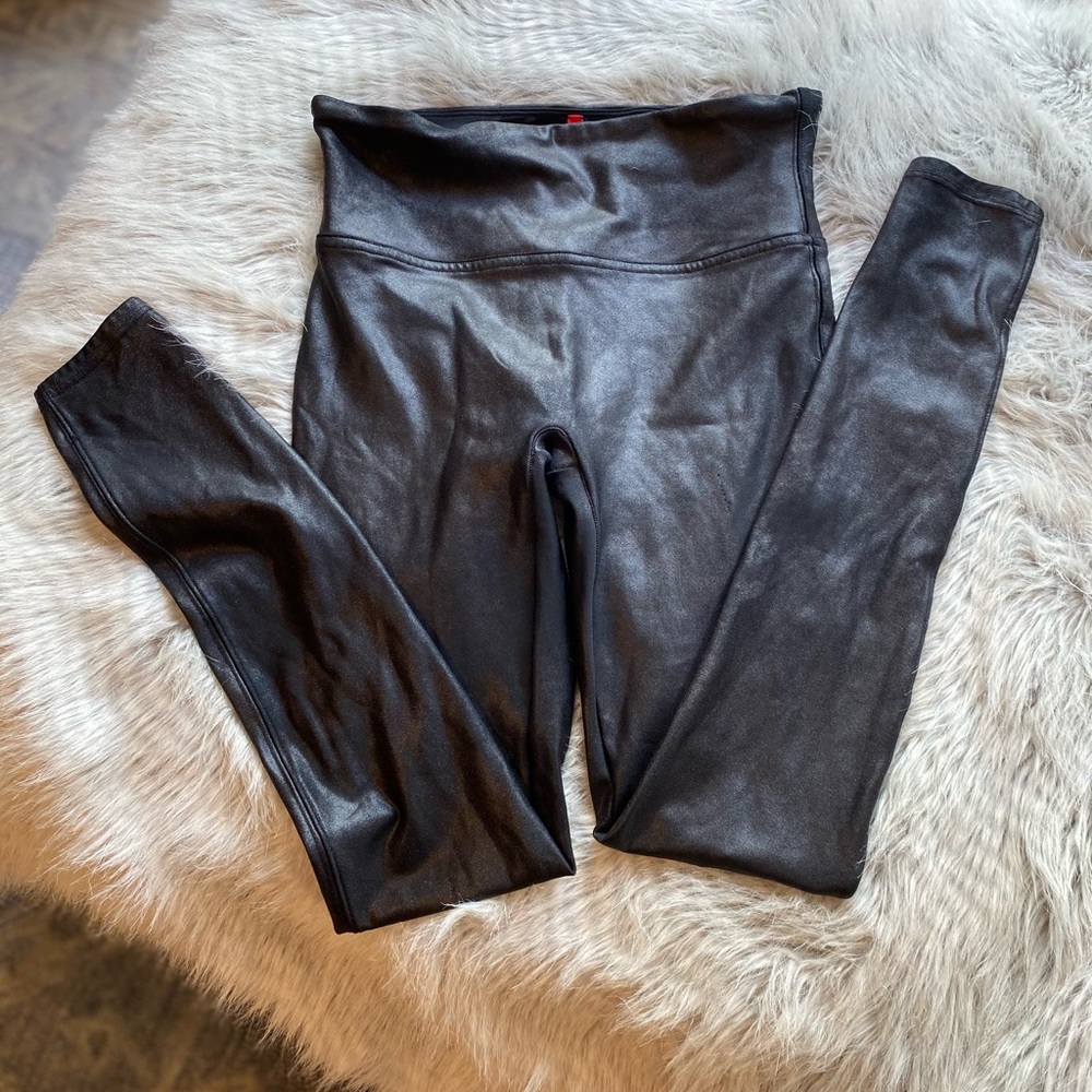 Spanx feau-leather pants